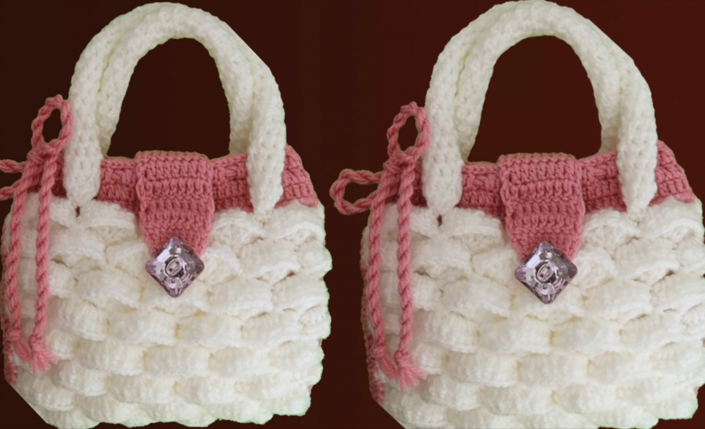 Crochet Easy Marshmallow Stitch Bag Crochet Ideas