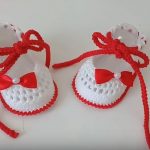 Crochet Baby Girl Shoes From 0-3 Months
