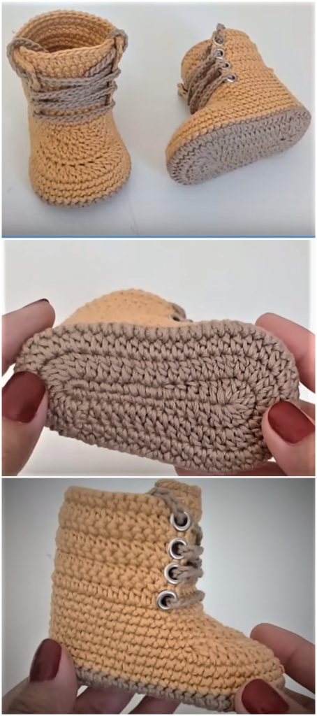 Crochet Baby Combat Boots - Crochet Ideas