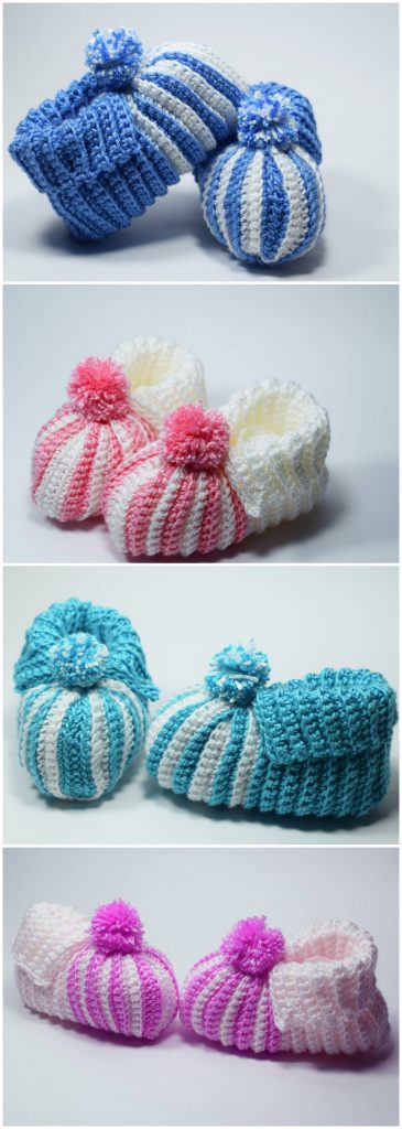 How To Crochet Fast And Easy Baby Shoes - Crochet Ideas