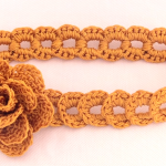 How To Crochet 3 D Headband With Rose Flower