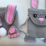 Crochet Rabbit Backpack For Children