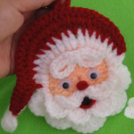 DIY Crochet Santa Claus Applique