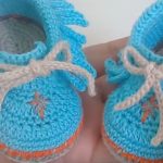 Crochet Fringed Ankle Boots For Baby