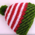 Crochet Braided Hat For Christmas