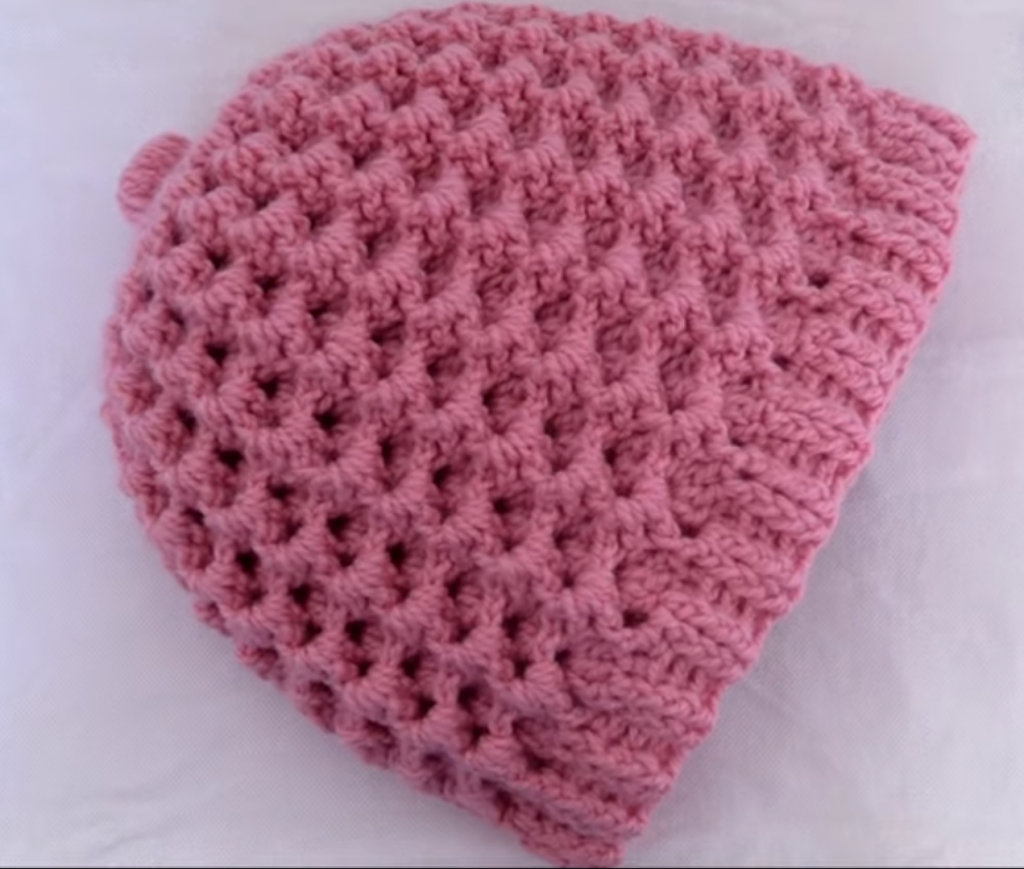 Super Simple Honeycomb Stitch Hat - Crochet Ideas