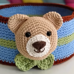 Crochet Lovely Bear Box For Souvenirs