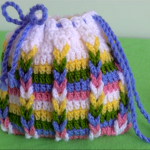 Crochet Tiny Bag With Colorful Braids