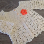 Crochet Beautiful Jacket For Baby Girl