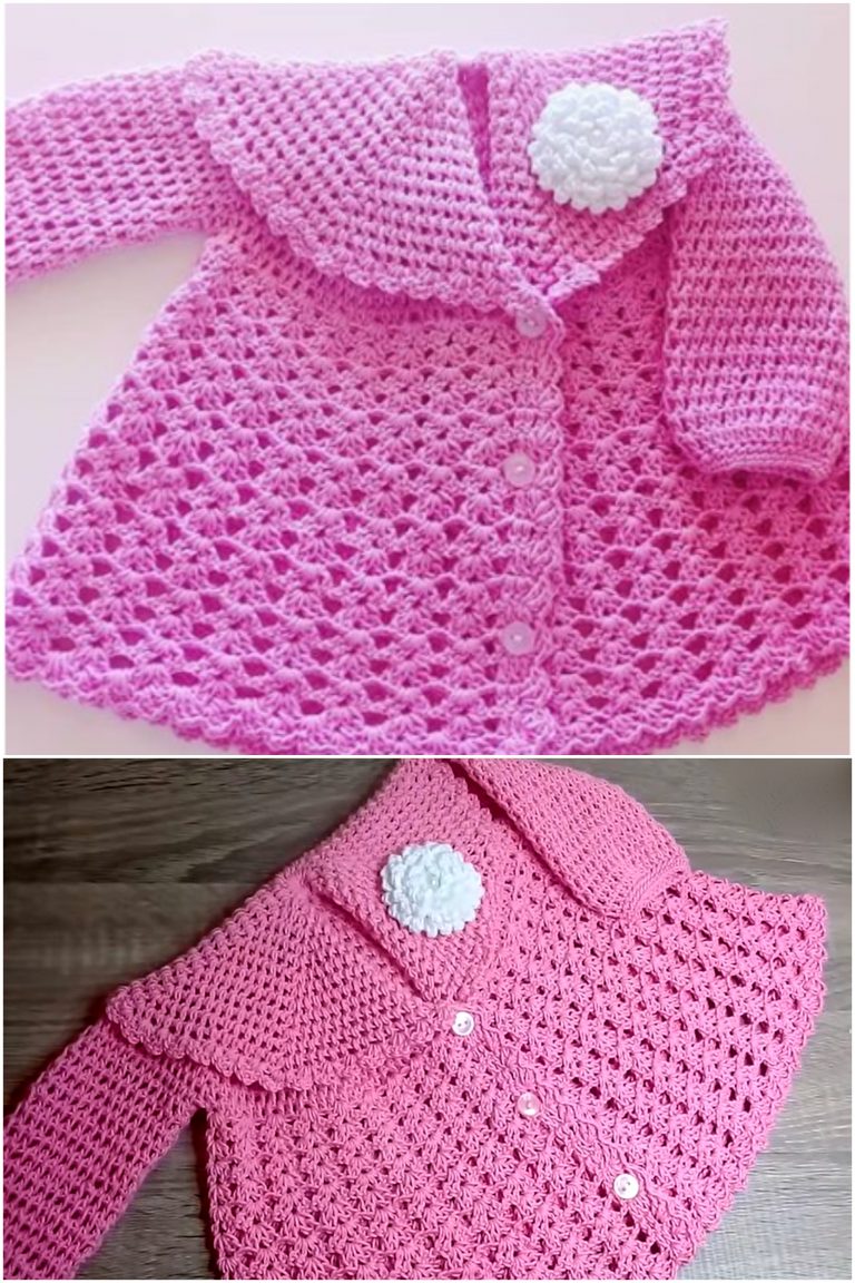 Crochet Fast And Easy Coat For A Baby Girl Crochet Ideas