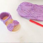 Crochet Baby Girl Sandals With Bow