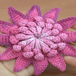 Crochet Beautiful Flower With Sharp Petals