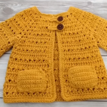 Crochet Stylish Outwear For A Baby