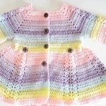 Crochet Dress Cardigan For Baby Girl
