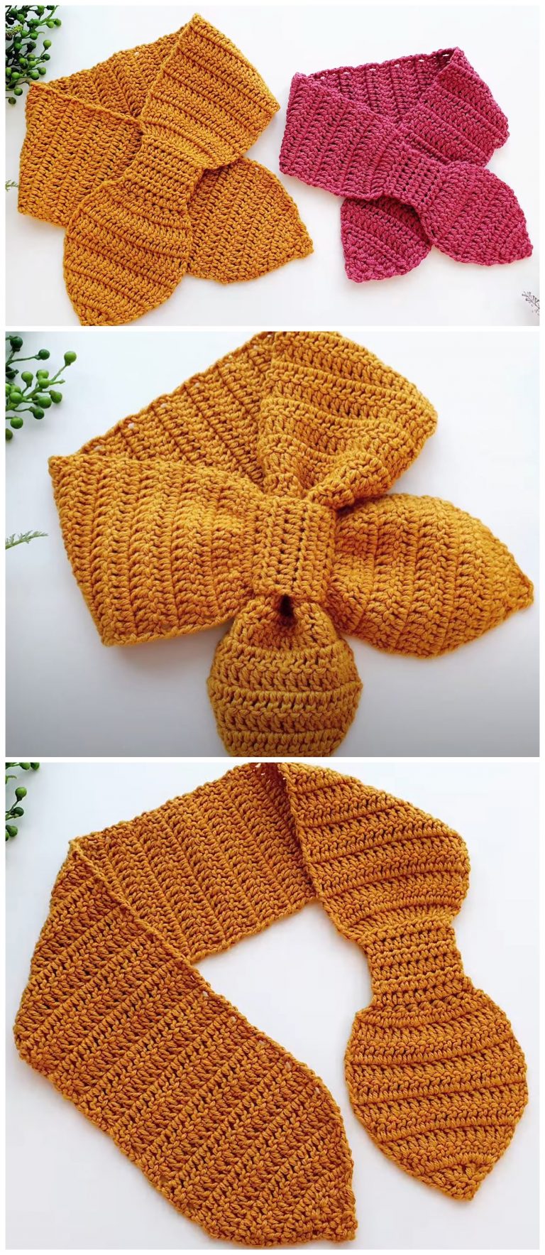 Crochet Ribbon Scarf Video Tutorial Crochet Ideas