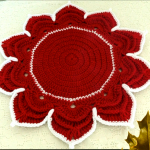 Crochet Poinsettia Flower Doily