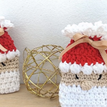 How To Crochet Tiny Santa Claus Bag