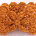 Crochet 3D Headband With Flower