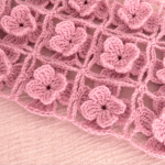 Crochet Simple Scarf With 3 D Flowers
