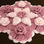Crochet A Big Doily With Flowers