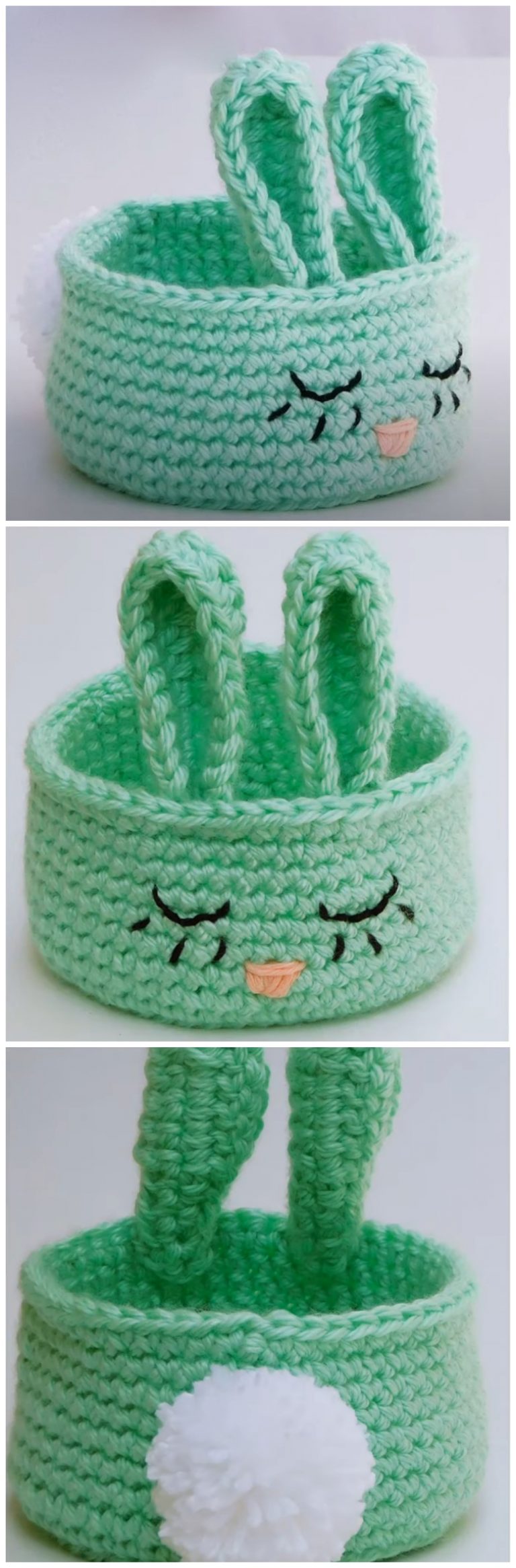 Crochet A Bunny Basket For Easter Crochet Ideas