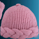 Crochet Hat With 3D Braids