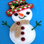 Crochet A Snowman Decoration For Christmas