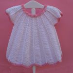 Crochet Beautiful Short-sleeve dress for Baby For Christmas