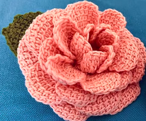 Crochet Super Beautiful Rose Flower