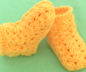 Crochet Fast And Simple Slipper Socks